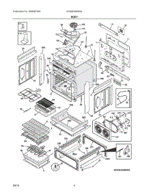 03 - Body parts for Electrolux Range EW30ES80RSA from AppliancePartsPros.com