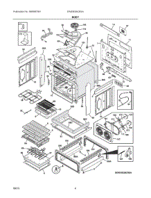 03 - Body parts for Electrolux Range EW30ES8CRSA from AppliancePartsPros.com