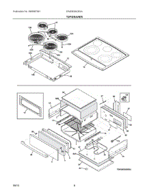 04 - Top / Drawer parts for Electrolux Range EW30ES8CRSA from AppliancePartsPros.com