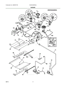 03 - Burner parts for Electrolux Range EW30GS80RSA from AppliancePartsPros.com