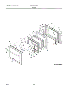 06 - Door parts for Electrolux Range EW30GS80RSA from AppliancePartsPros.com