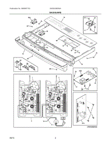 02 - Backguard parts for Electrolux Range EW30IS80RSA from AppliancePartsPros.com