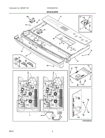 02 - Backguard parts for Electrolux Range EW30IS8CRSA from AppliancePartsPros.com