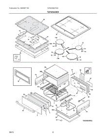 04 - Top / Drawer parts for Electrolux Range EW30IS8CRSA from AppliancePartsPros.com