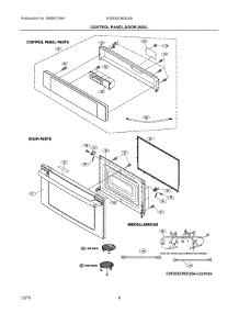 03 - Control Panel, Door, Misc parts for Electrolux Microwave EW30SO60QSB from AppliancePartsPros.com