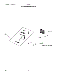 02 - Recommended Spare Parts parts for Electrolux Dehumidifier FFAD5033R10 from AppliancePartsPros.com