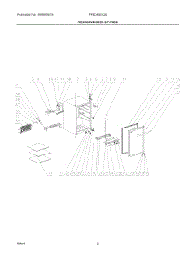 02 - Recommended Spares parts for Electrolux Ingredient Center FFBC4622QS from AppliancePartsPros.com