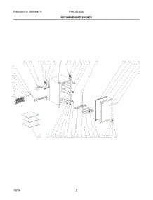 02 - Recommended Spares parts for Electrolux Wine Cooler FFBC46L2QS from AppliancePartsPros.com