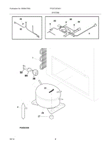 07 - System parts for Frigidaire Freezer FFC0723DW21 from AppliancePartsPros.com