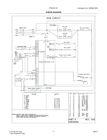 11 - Wiring Diagram parts for Frigidaire Range FFED3015PBA from AppliancePartsPros.com