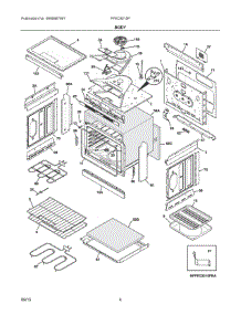 03 - Body parts for Electrolux Range FFED3015PBD from AppliancePartsPros.com
