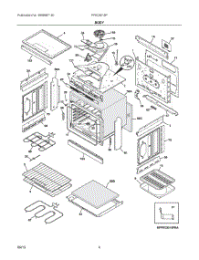 03 - Body parts for Electrolux Range FFED3015PWC from AppliancePartsPros.com