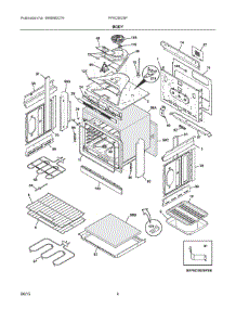 03 - Body parts for Electrolux Range FFED3025PBB from AppliancePartsPros.com