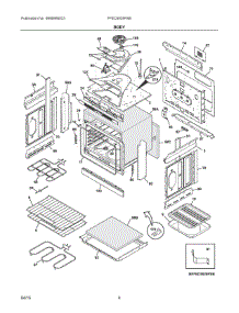 03 - Body parts for Electrolux Range FFED3025PSB from AppliancePartsPros.com