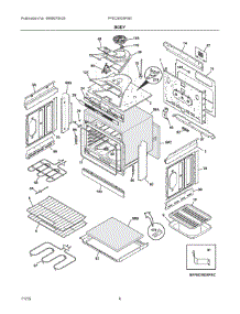 03 - Body parts for Electrolux Range FFED3025PSE from AppliancePartsPros.com