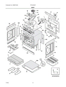 03 - Body parts for Electrolux Range FFED3025PWE from AppliancePartsPros.com