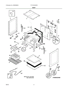 03 - Body parts for Electrolux Range FFEF3003NWB from AppliancePartsPros.com