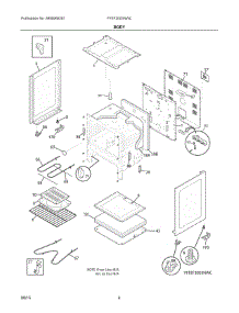 03 - Body parts for Electrolux Range FFEF3003NWC from AppliancePartsPros.com