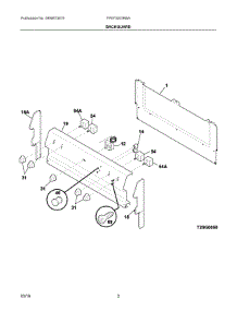 02 - Backguard parts for Electrolux Range FFEF3003RBA from AppliancePartsPros.com