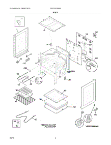 03 - Body parts for Electrolux Range FFEF3003RBA from AppliancePartsPros.com