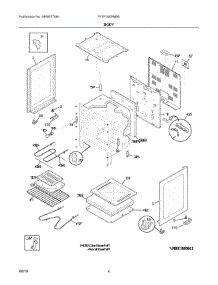 03 - Body parts for Electrolux Range FFEF3005MBE from AppliancePartsPros.com