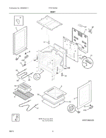 03 - Body parts for Electrolux Range FFEF3005MQD from AppliancePartsPros.com