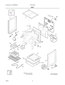 03 - Body parts for Electrolux Range FFEF3005MQE from AppliancePartsPros.com