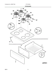 04 - Top / Drawer parts for Electrolux Range FFEF3005MQF from AppliancePartsPros.com
