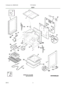 03 - Body parts for Electrolux Range FFEF3005MWC from AppliancePartsPros.com