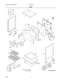 03 - Body parts for Electrolux Range FFEF3009PBB from AppliancePartsPros.com