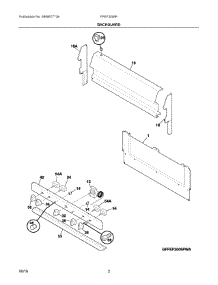 02 - Backguard parts for Electrolux Range FFEF3009PBC from AppliancePartsPros.com