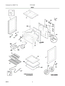 03 - Body parts for Electrolux Range FFEF3009PBC from AppliancePartsPros.com