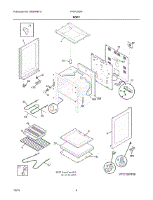 03 - Body parts for Electrolux Range FFEF3009PWD from AppliancePartsPros.com