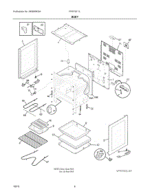 03 - Body parts for Electrolux Range FFEF3011LBG from AppliancePartsPros.com