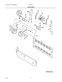 02 - Backguard parts for Electrolux Range FFEF3011LWF from AppliancePartsPros.com