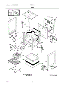 03 - Body parts for Electrolux Range FFEF3011LWF from AppliancePartsPros.com