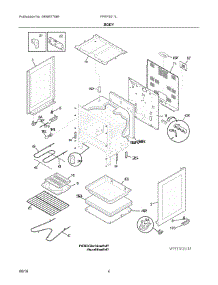 03 - Body parts for Electrolux Range FFEF3011LWH from AppliancePartsPros.com