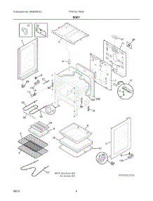 03 - Body parts for Electrolux Range FFEF3011RSA from AppliancePartsPros.com