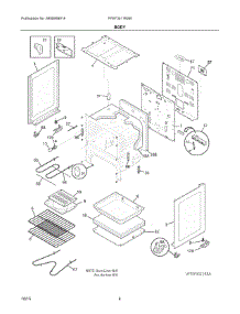 03 - Body parts for Electrolux Range FFEF3011RSB from AppliancePartsPros.com