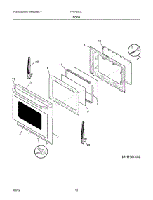 05 - Door parts for Electrolux Range FFEF3013LWH from AppliancePartsPros.com