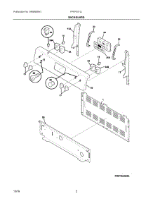 02 - Backguard parts for Electrolux Range FFEF3013LWJ from AppliancePartsPros.com