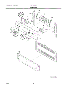 02 - Backguard parts for Electrolux Range FFEF3017LSK from AppliancePartsPros.com