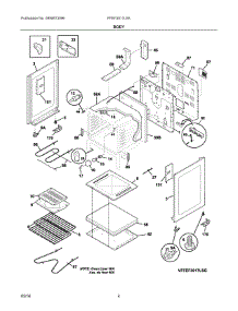 03 - Body parts for Electrolux Range FFEF3017LSK from AppliancePartsPros.com