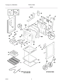 05 - Body parts for Frigidaire Range FFEF3017ZWE from AppliancePartsPros.com