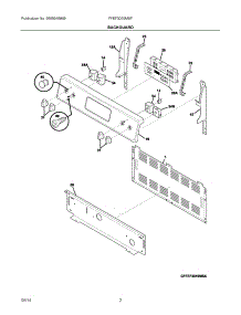 02 - Backguard parts for Electrolux Range FFEF3019MSF from AppliancePartsPros.com