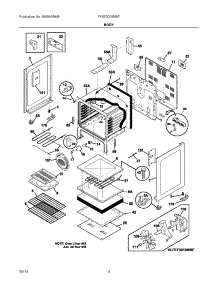 03 - Body parts for Electrolux Range FFEF3019MSF from AppliancePartsPros.com