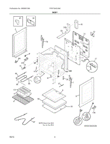 03 - Body parts for Electrolux Range FFEF3043LSM from AppliancePartsPros.com