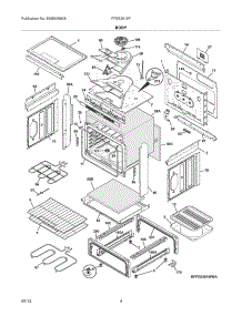 05 - Body parts for Frigidaire Range FFES3015PBA from AppliancePartsPros.com