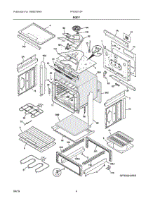 03 - Body parts for Electrolux Range FFES3015PBF from AppliancePartsPros.com