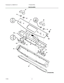 02 - Backguard parts for Electrolux Range FFES3015PSC from AppliancePartsPros.com